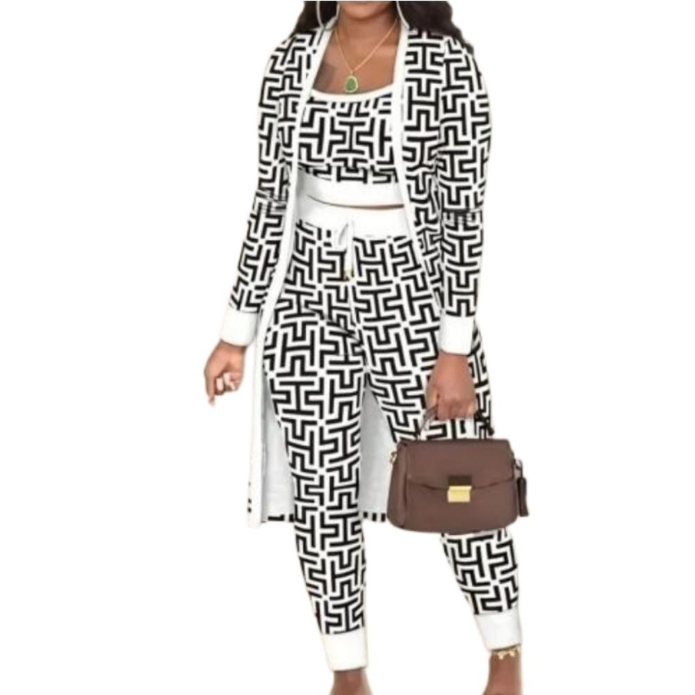 Ladies 3pc printed outfit sz XXL